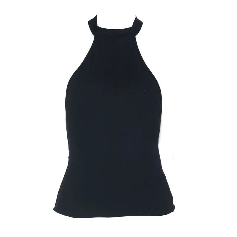 Backless self tie halter top