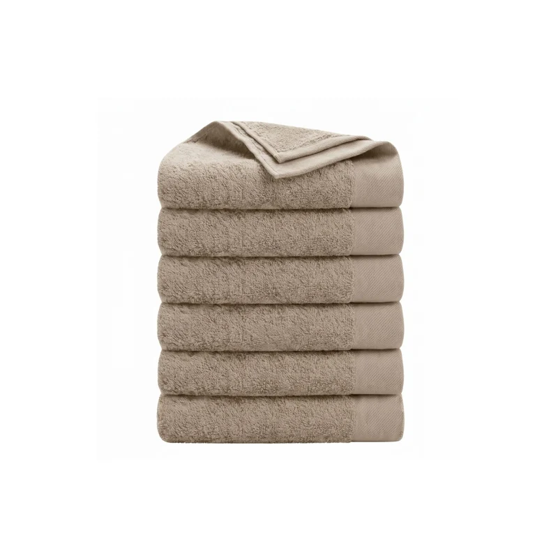 Ten Cate handdoeken 50x100 cm - taupe - 6pack