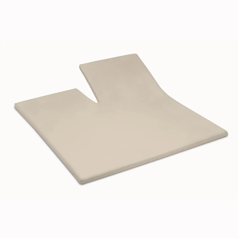 Cinderella - Hoeslaken Flanel topper single split 15 cm - 180x200/210 cm - Licht Zand