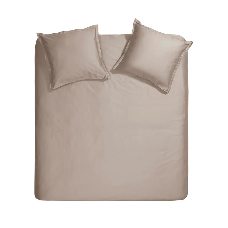 Cinderella - Dekbedovertrek Sundays Satijn - 260x220 cm - Taupe