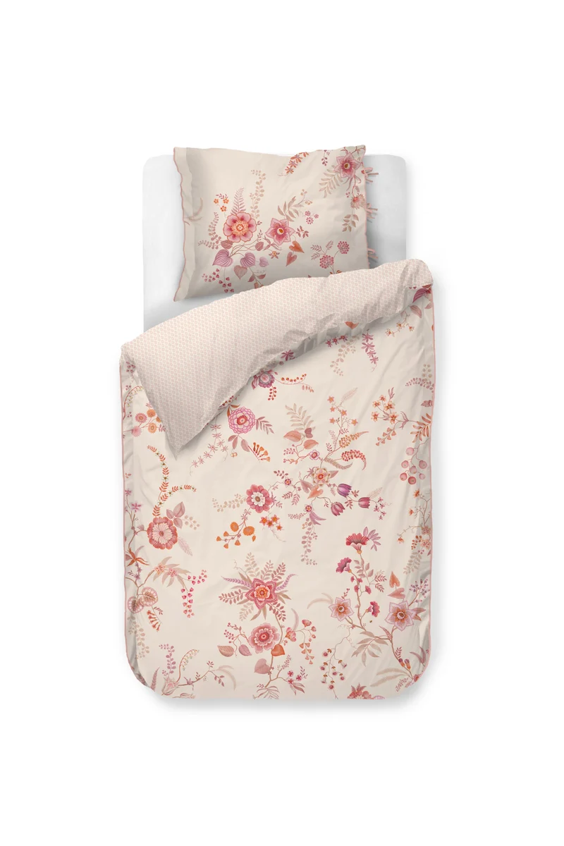 Pip Studio Dekbedovertrek Everbloom - 140 x 200/220 cm - Licht roze