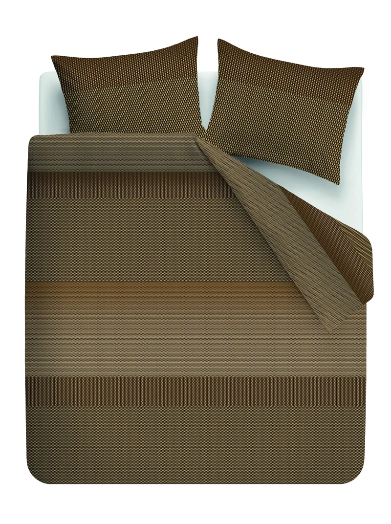 Kardol Dekbedovertrek Tercio - 200 x 200/220 cm - Goud