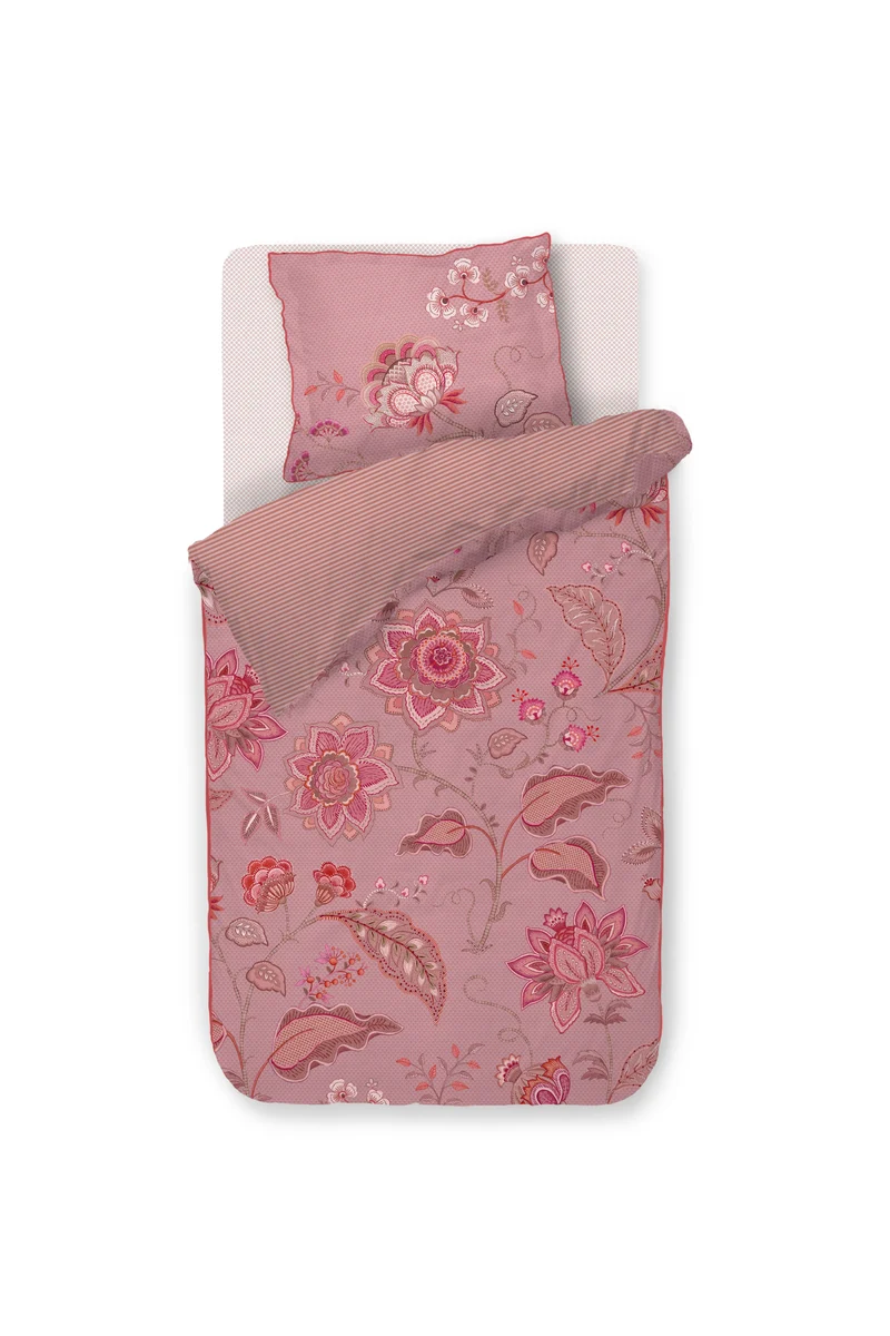Pip Studio Dekbedovertrek Mumbai Night - 140 x 200/220 cm - Roze