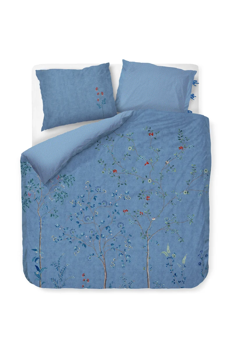 Pip Studio Dekbedovertrek Desi Garden - 240 x 200/220 cm - Blauw