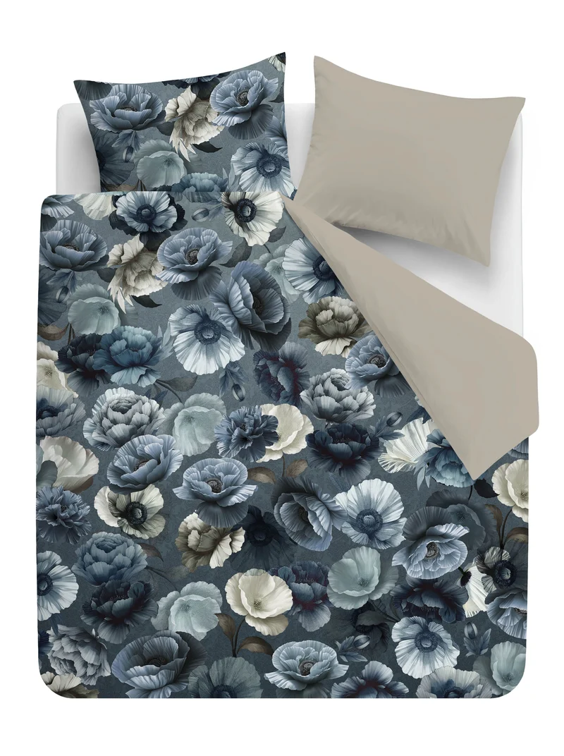 Kardol Dekbedovertrek Papavero - 200 x 200/220 cm - Blauw