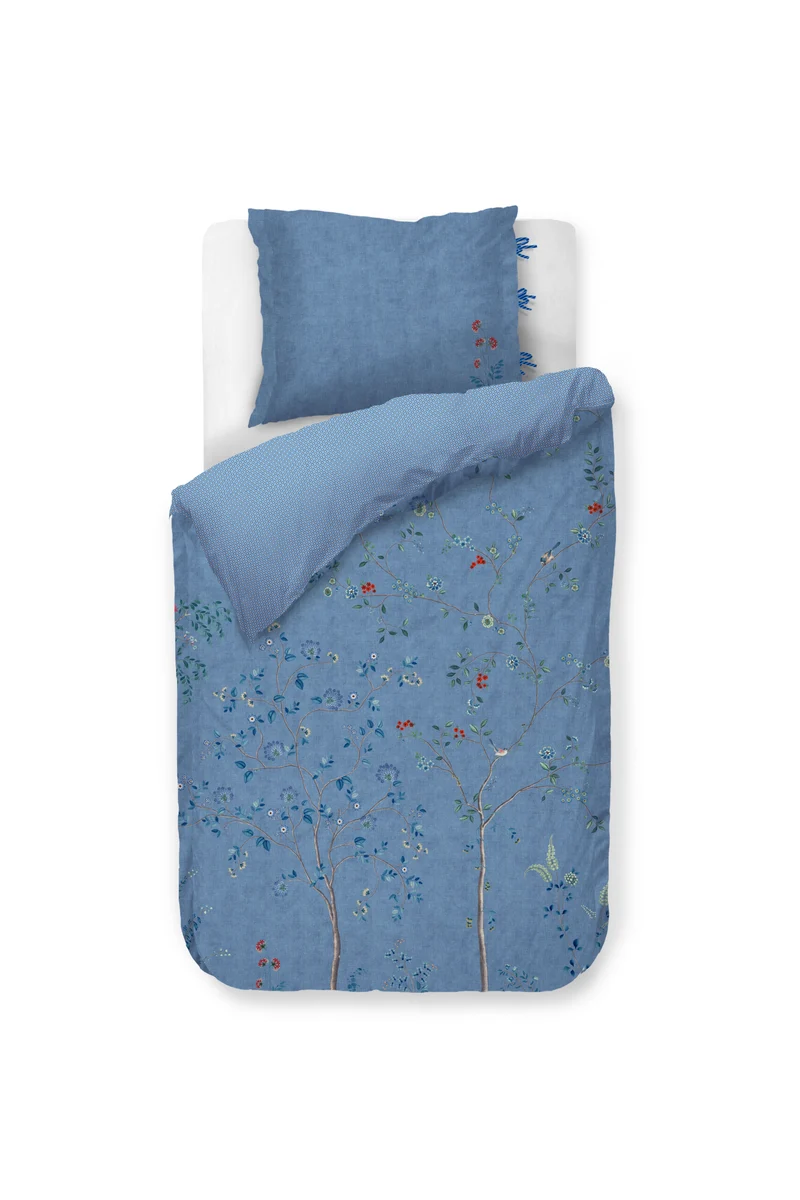 Pip Studio Dekbedovertrek Desi Garden - 140 x 200/220 cm - Blauw