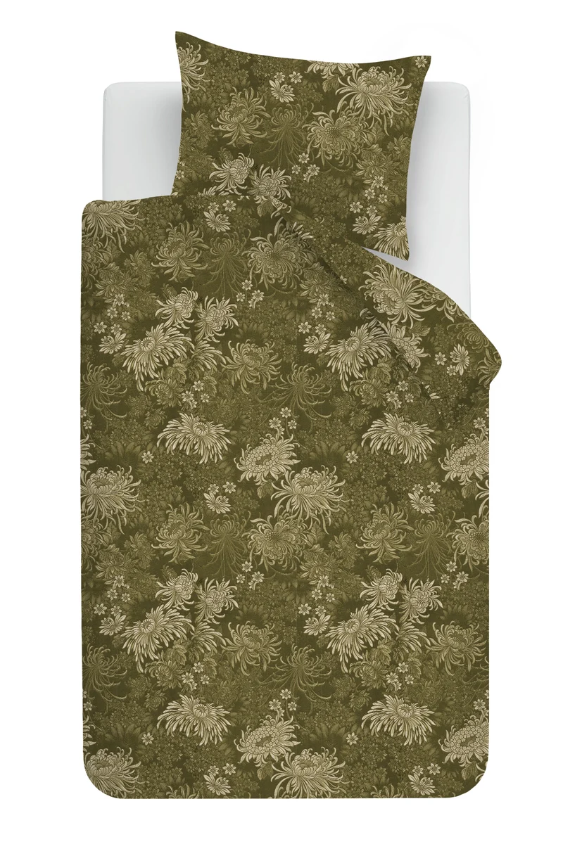 Beddinghouse Dekbedovertrek Nora - 140 x 200/220 cm - Groen