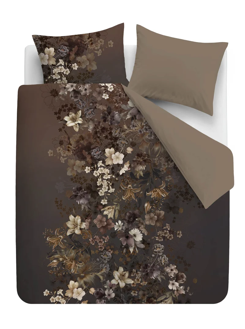 Kardol Dekbedovertrek Velutini - 200 x 200/220 cm - Bruin