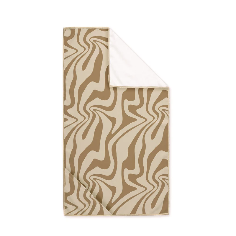 Byrklund - Strandlaken Sunset Swirl - 90x180 cm - Zand
