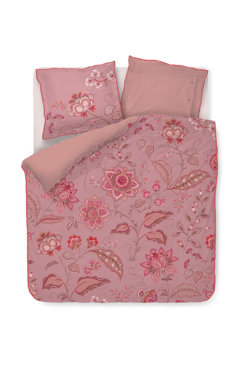 Pip Studio Dekbedovertrek Mumbai Night - 240 x 200/220 cm - Roze