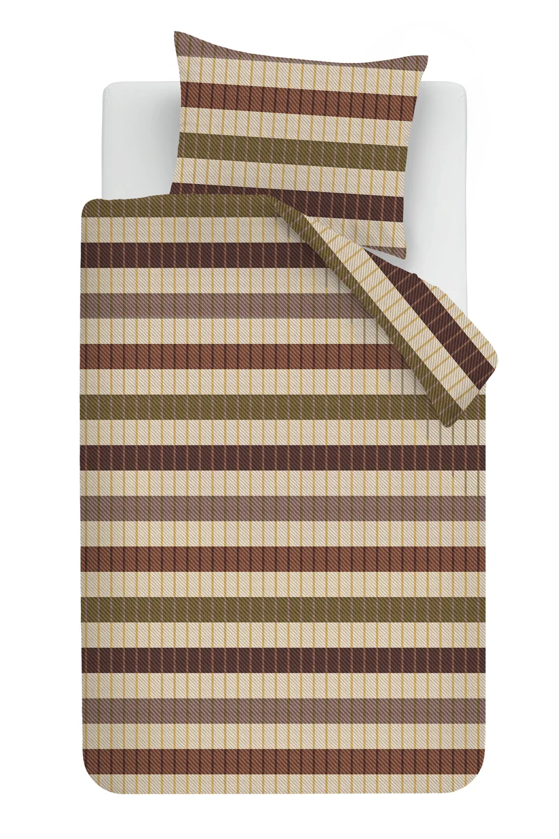 Beddinghouse Dekbedovertrek Bo - 140 x 200/220 cm - Terra