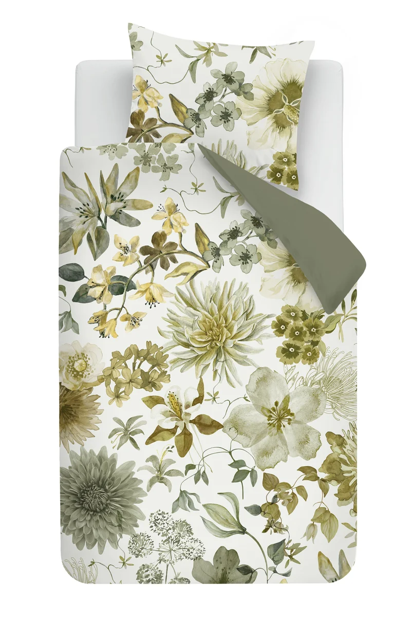 Beddinghouse Dekbedovertrek Florent - 140 x 200/220 cm - Groen
