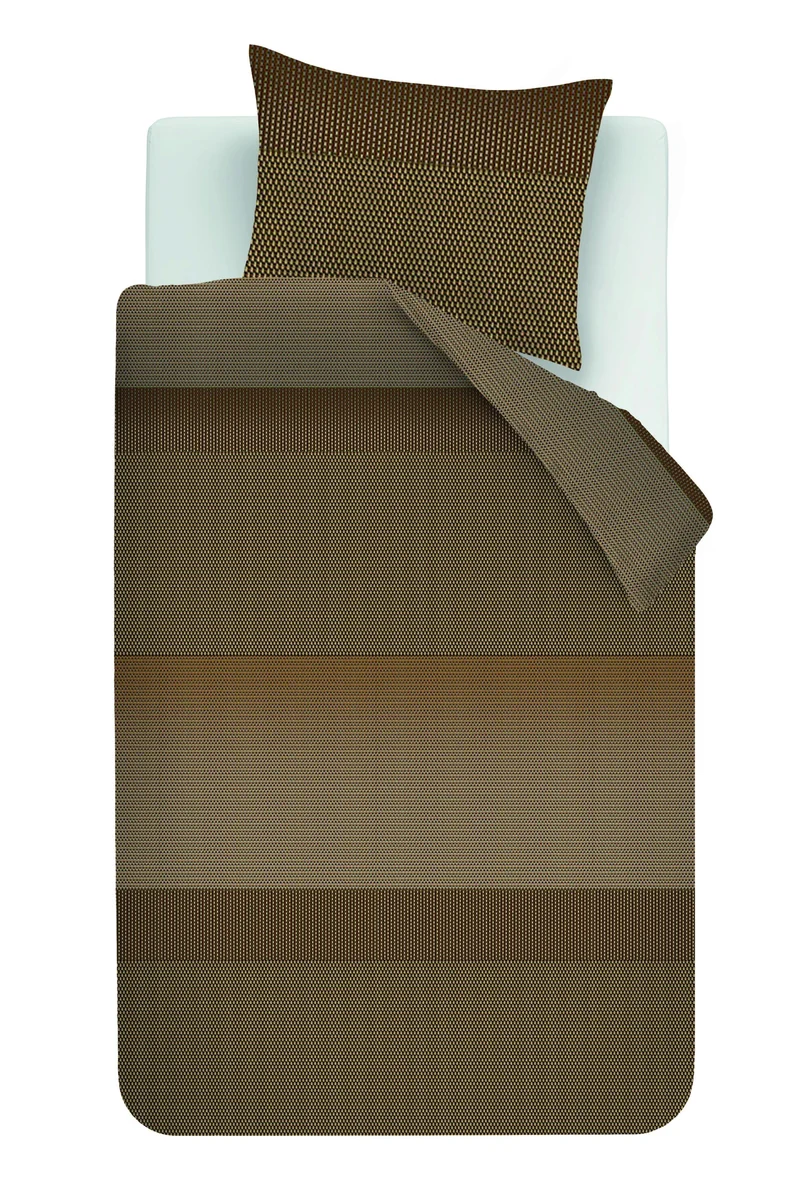 Kardol Dekbedovertrek Tercio - 140 x 200/220 cm - Goud