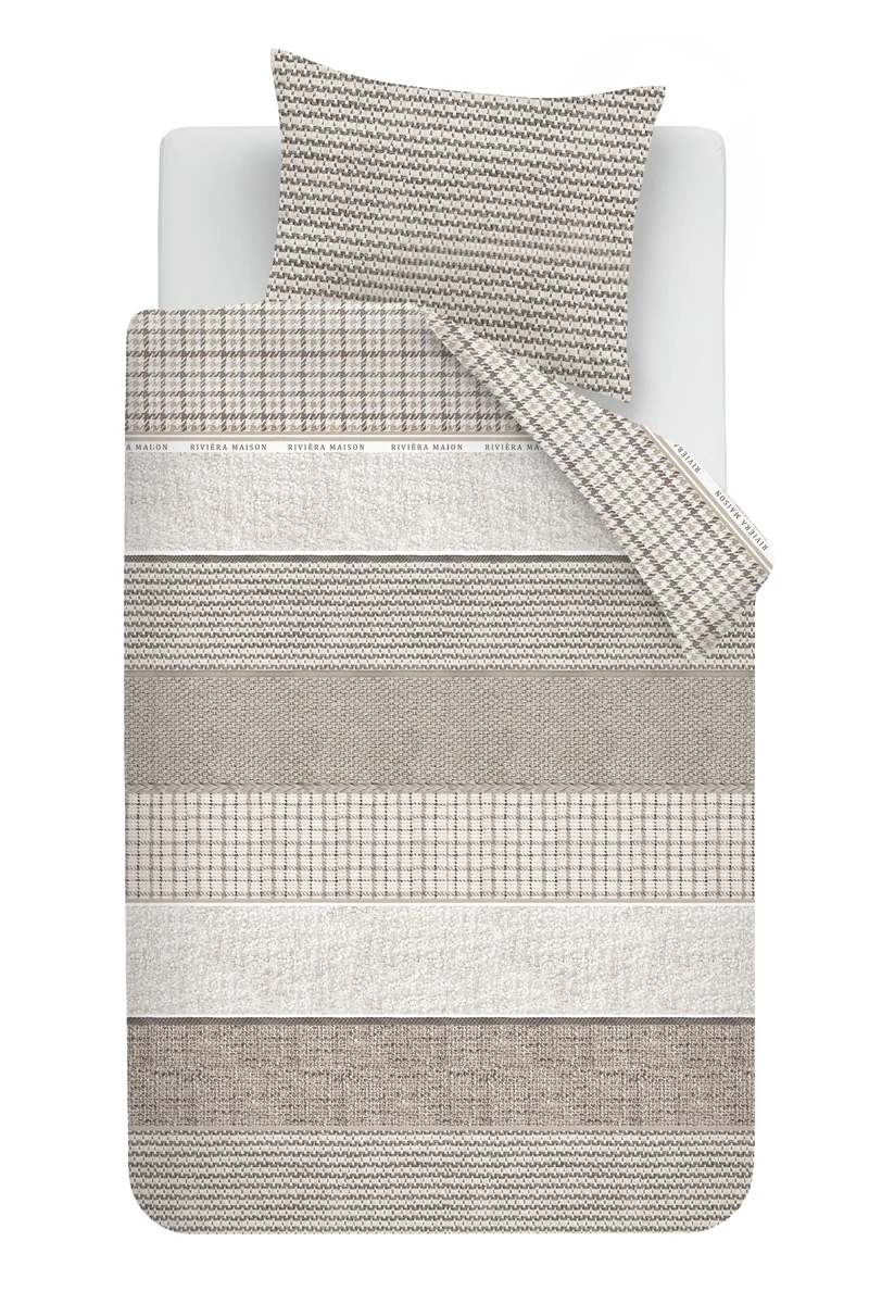 Rivièra Maison Dekbedovertrek Tailor - 140 x 200/220 cm - Zand