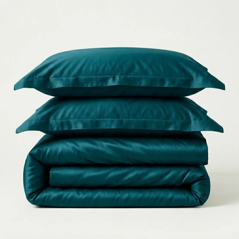 Ten Cate premium - dekbedovertrekset - 200x200/220 - 100% katoen satijn - deep teal