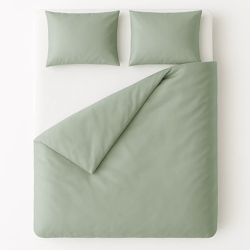 Ten Cate 100% katoensatijnen dekbedovertrek - 140x200/220 - groen