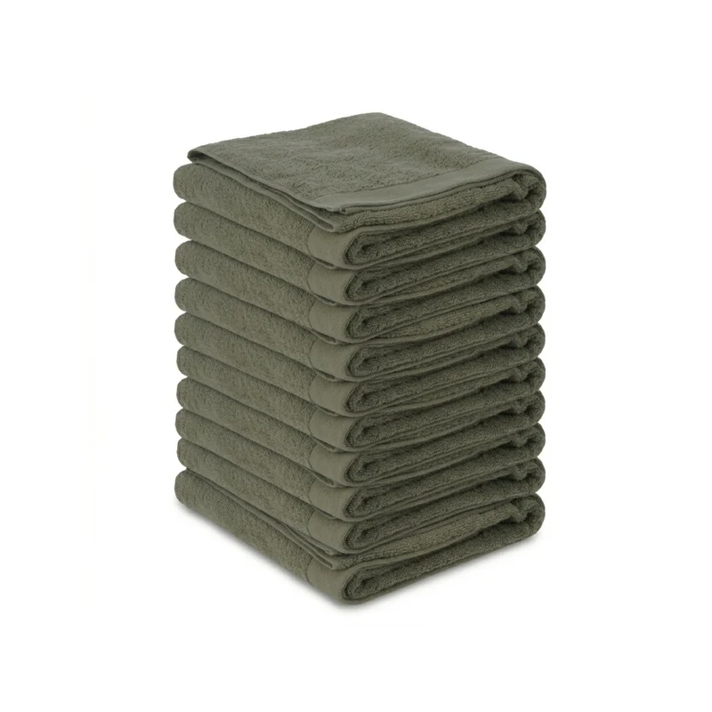 Ten Cate handdoekenset hotelkwaliteit 50x100 - groen - 10 stuks