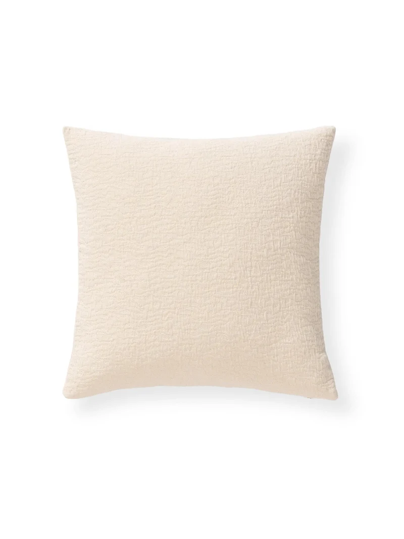 benuta kussenhoes Carmo - crème - 45x45 cm
