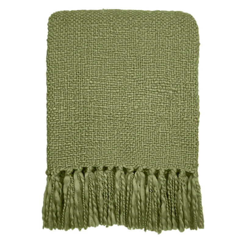 Malagoon plaid Jungle - groen - 125x150cm 100% gerecycled