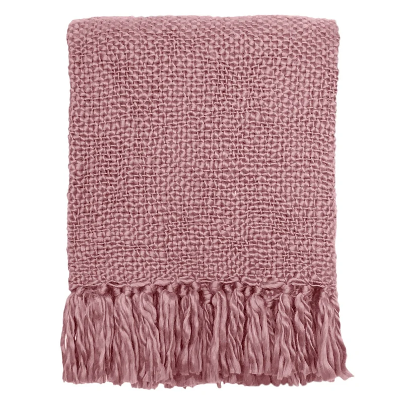 Malagoon plaid Misty - roze - 125x150cm
