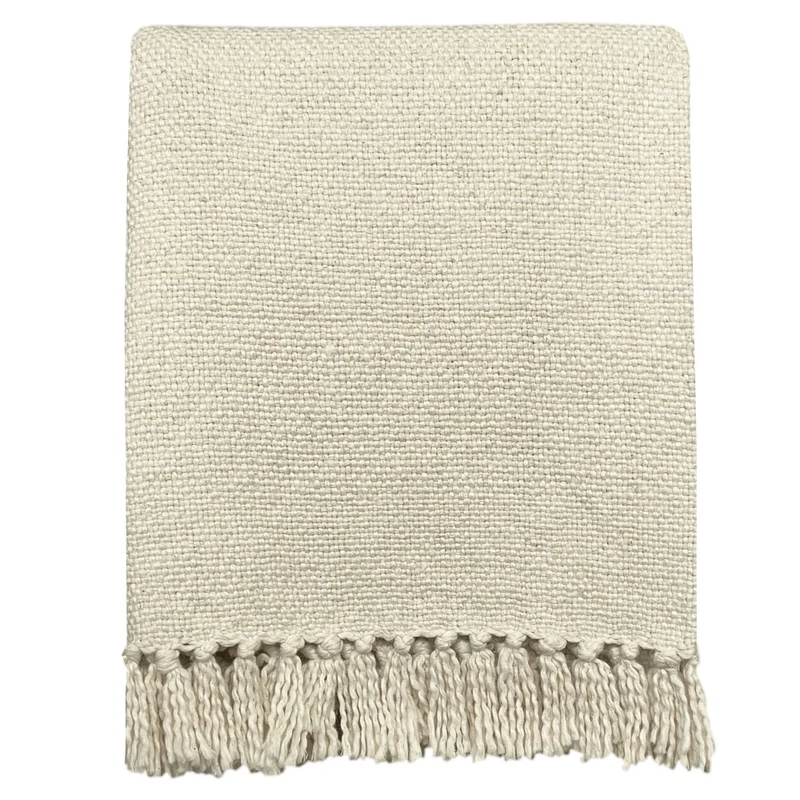 Malagoon plaid - kleiwit - 127x152cm 100% katoen