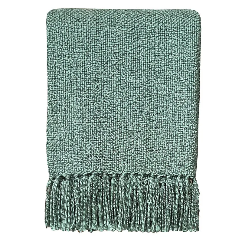 Malagoon plaid Salie - groen - 125x150cm