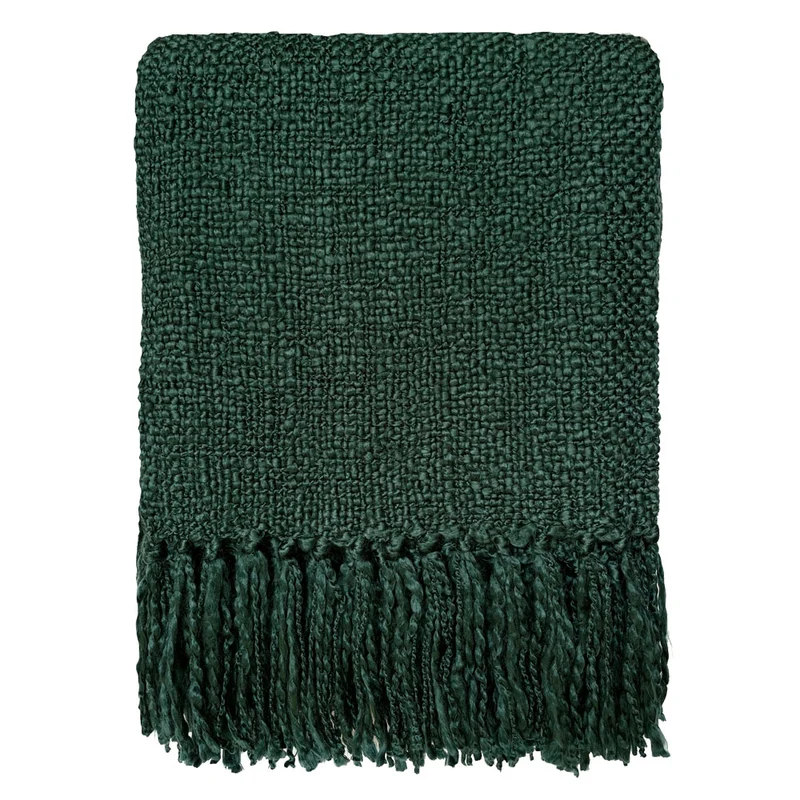 Malagoon plaid Forest - donkergroen - 125x150cm
