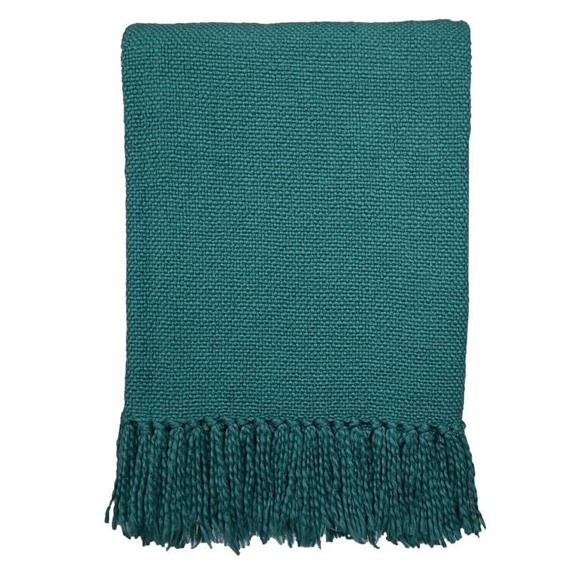 Malagoon plaid - dennengroen - 127x152cm 100% katoen