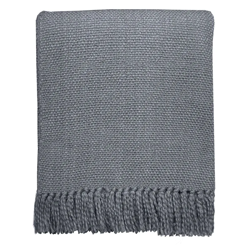 Malagoon plaid - agaatgrijs - 127x152cm 100% katoen