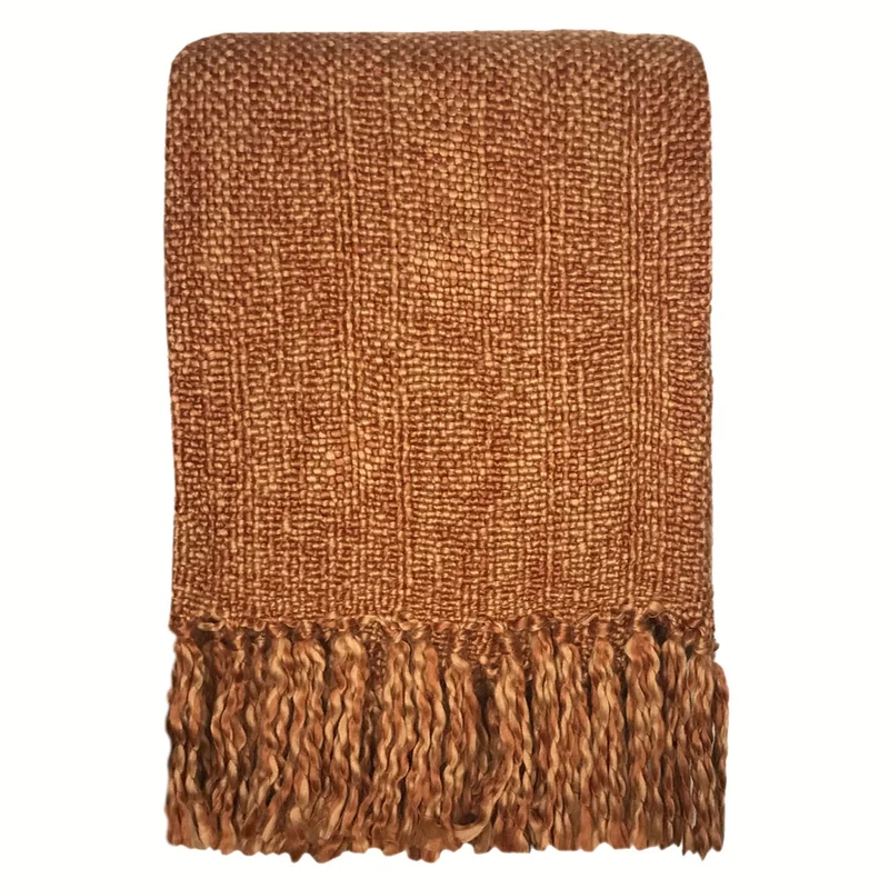 Malagoon plaid Marble - terracotta - 125x150cm