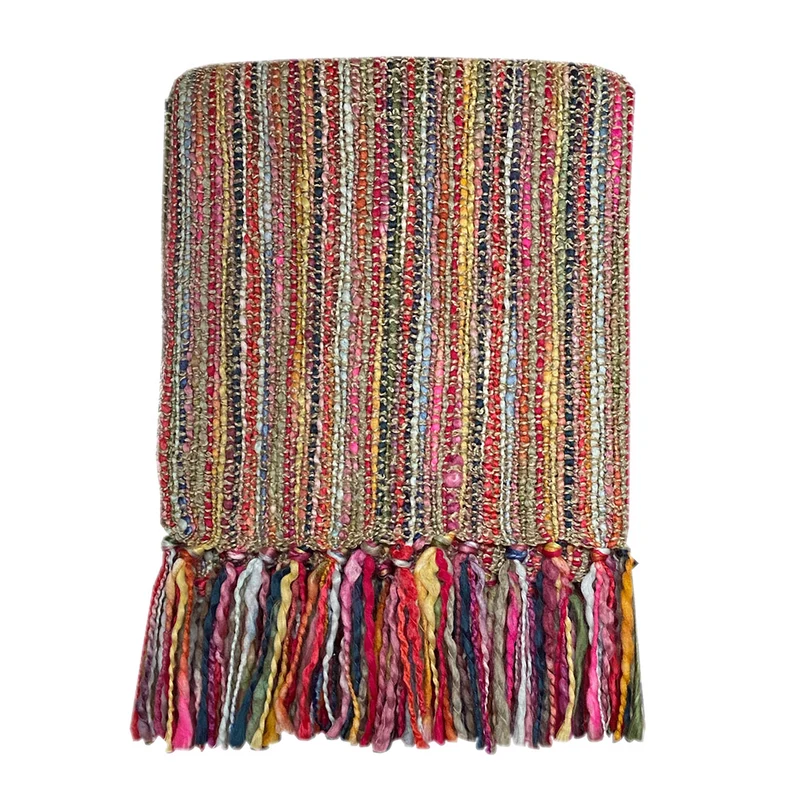 Malagoon plaid Fun - beige melee - 125x150cm