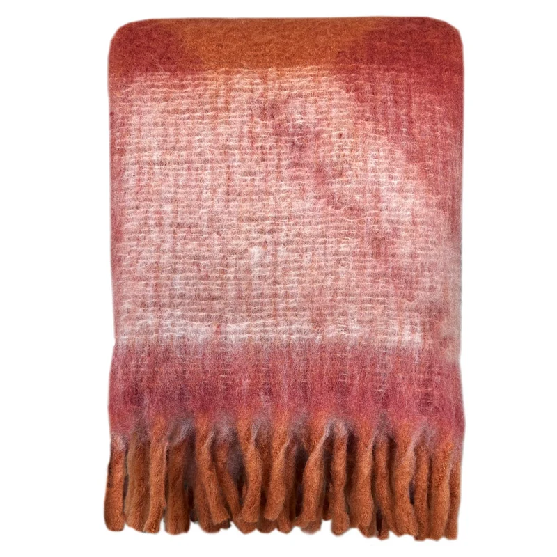 Malagoon plaid Zapotec - zacht spicy rood - 100% recycled