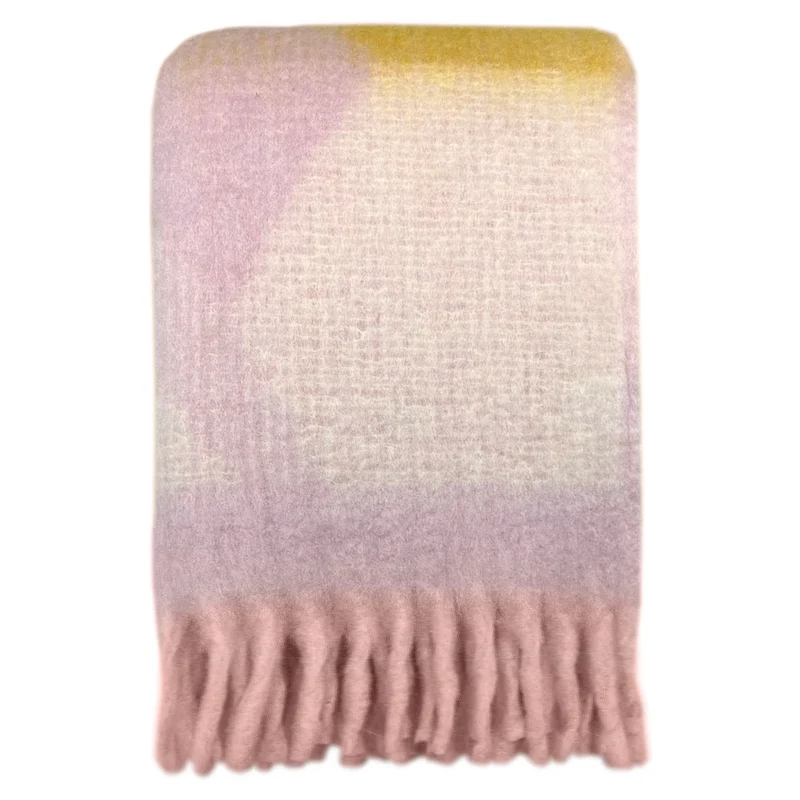 Malagoon plaid Zapotec - zacht lila - 100% recycled