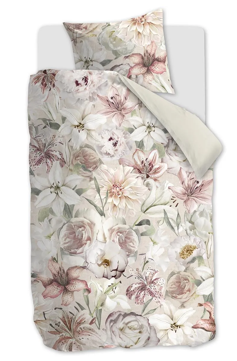 Riviera Maison dekbedovertrek Lily Love - 140x200/220 cm - roze