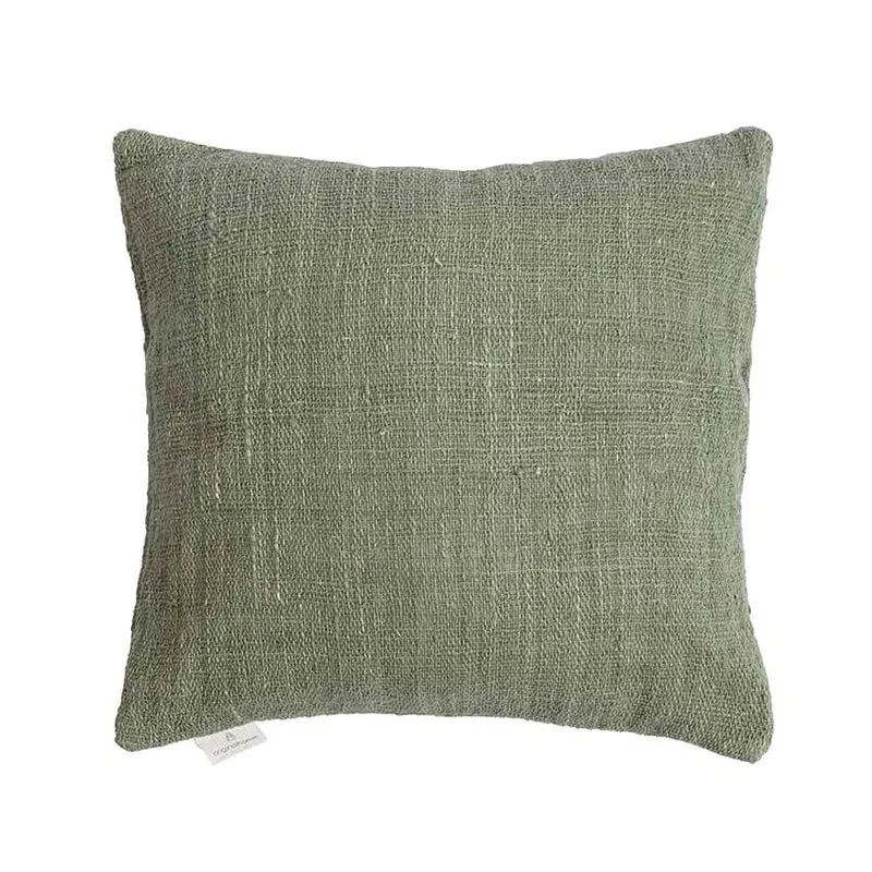 Originalhome kussenhoes gerecycled katoen groen - 60x60 cm