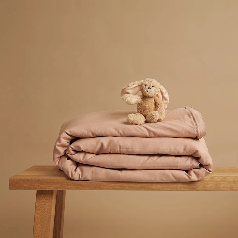 Coco & Cici - Kids - TENCEL Twill Dekbedovertrek Peach - 140x200 + 1 kussensloop 60x70