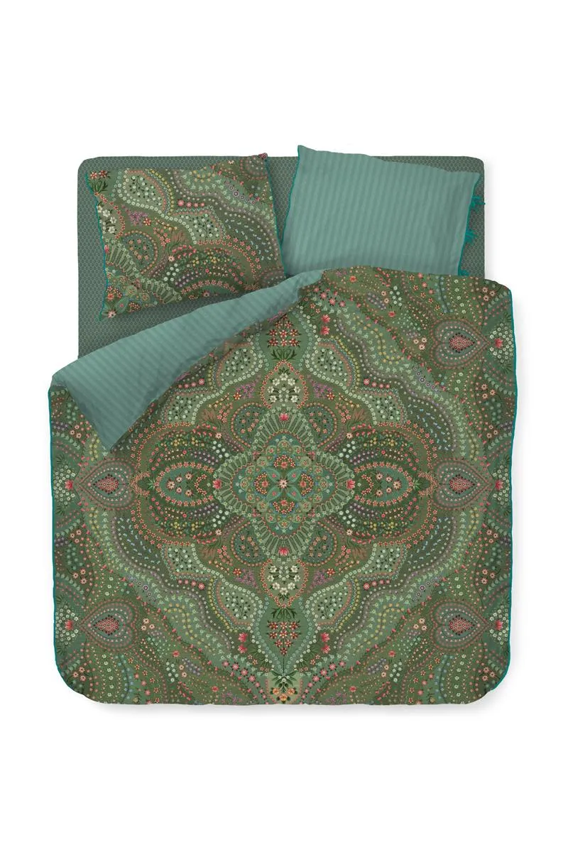 Pip Studio dekbedovertrek Alfombra - 240x200/220 cm - groen