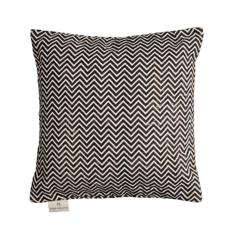 Originalhome kussenhoes gerecycled katoen zigzag - 50x50 cm