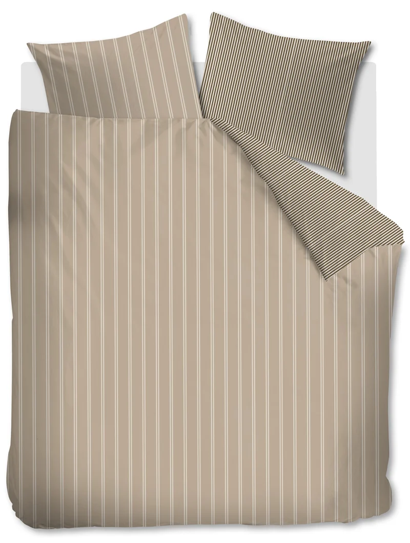vtwonen Dekbedovertrek Mini Stripe - 200 x 220 cm - Naturel