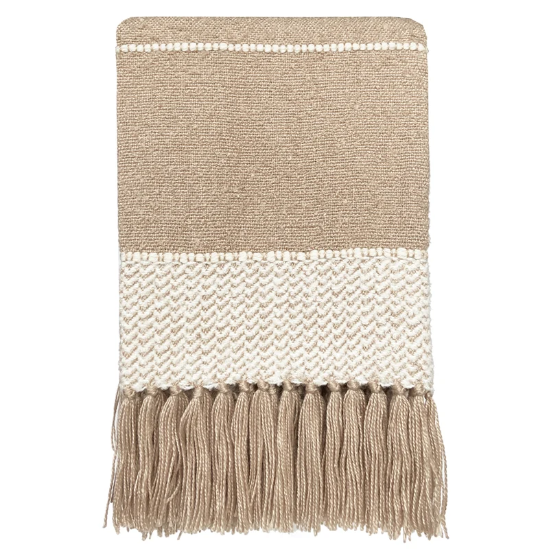 Malagoon plaid Berber - haverbeige - 125x150cm
