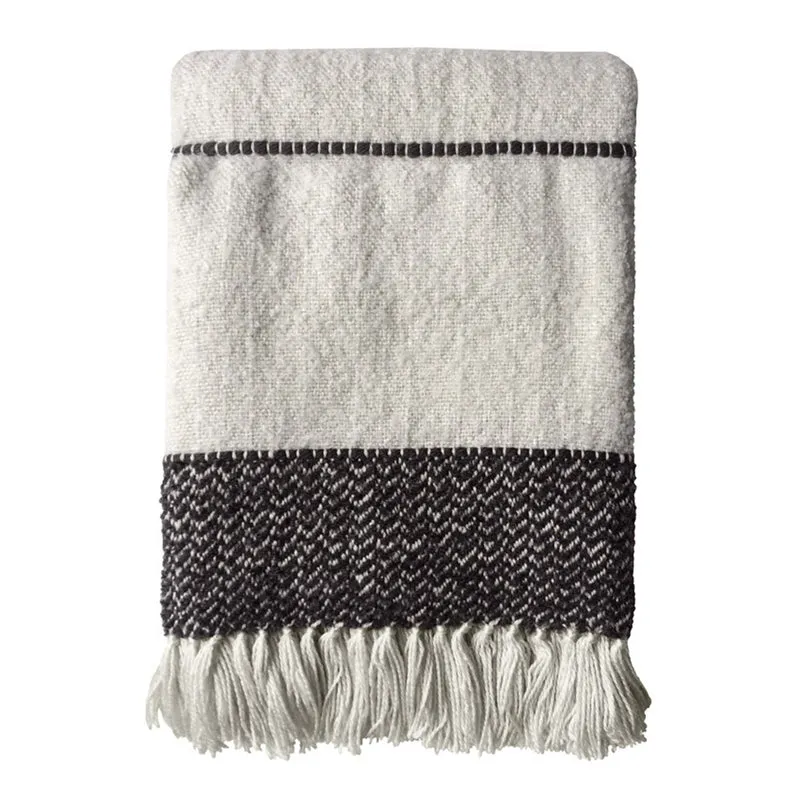 Malagoon plaid Berber - wit - 125x150cm
