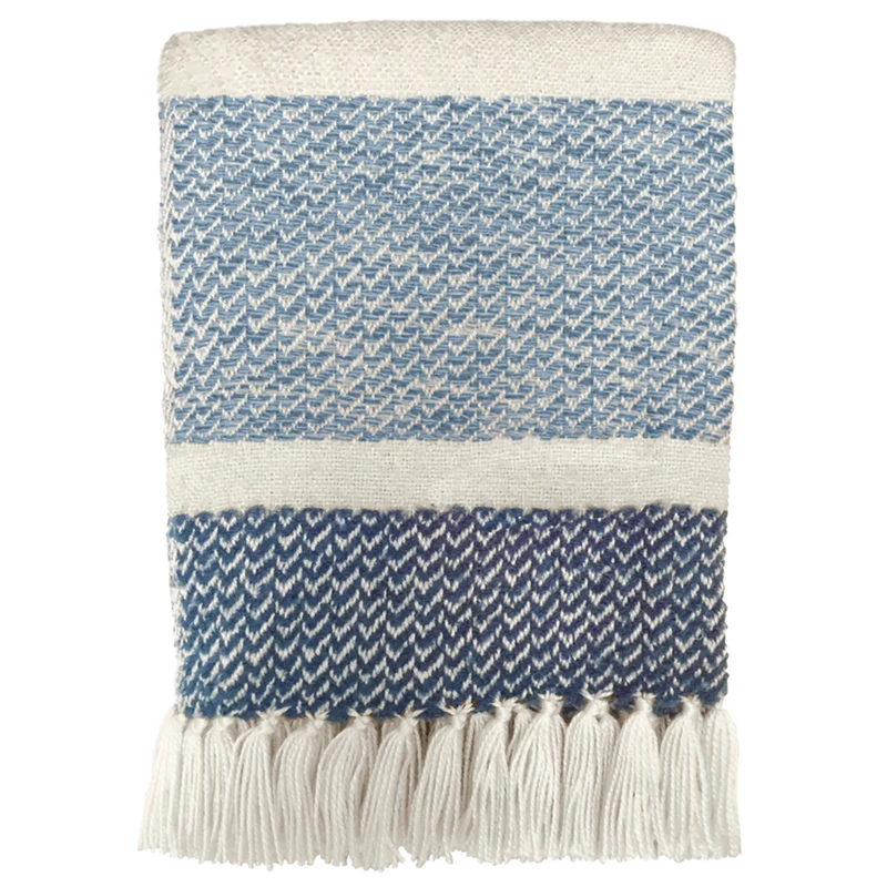 Malagoon plaid Berber - blauw - 125x150cm