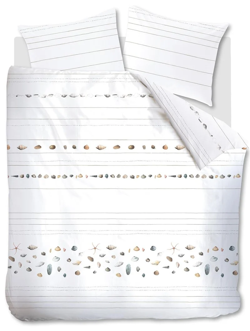 Marjolein Bastin dekbedovertrek Beach - 200x200/220 cm - naturel