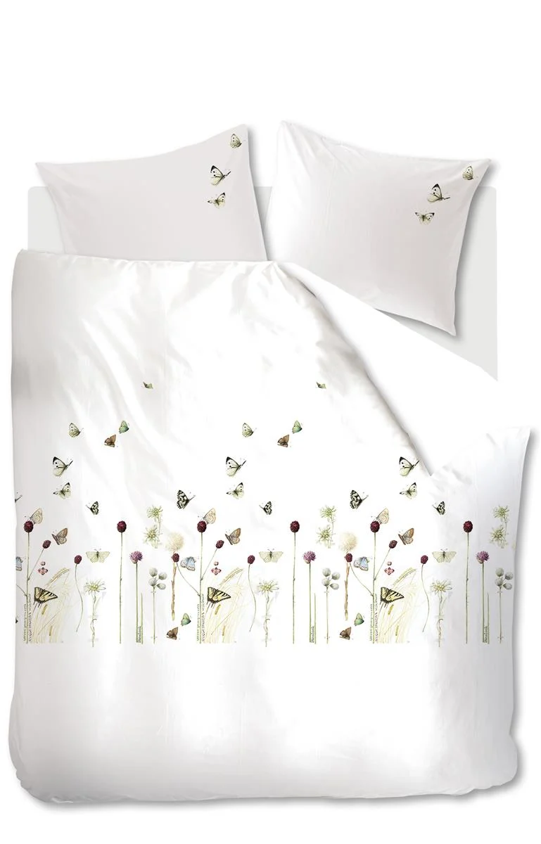 Marjolein Bastin dekbedovertrek Papilio - 200x200/220 cm - naturel