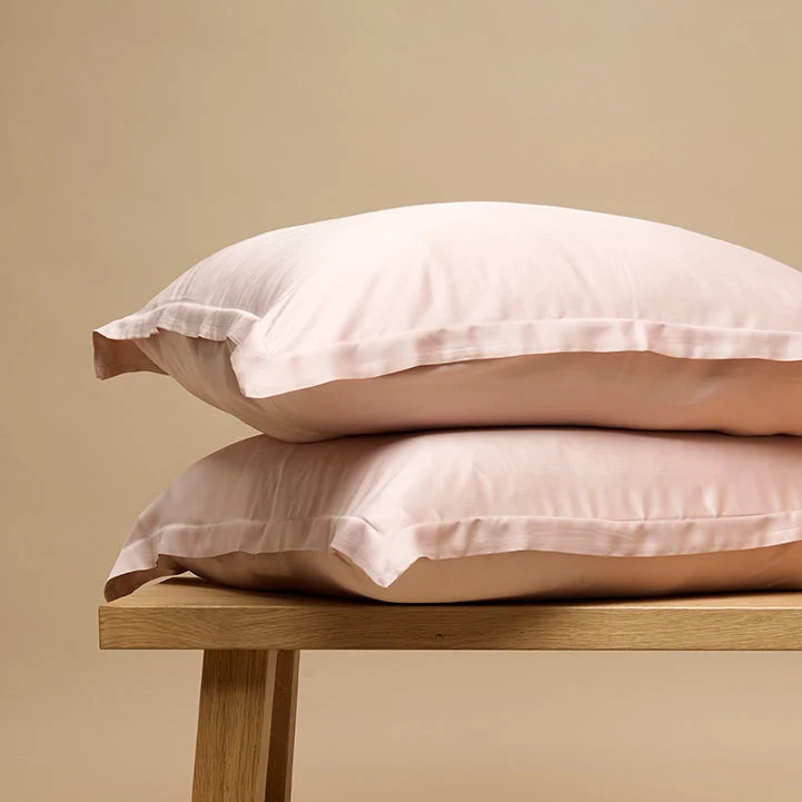 Coco & Cici - Eco Bamboe Kussensloop Powder peach - 1 kussensloop 40x80
