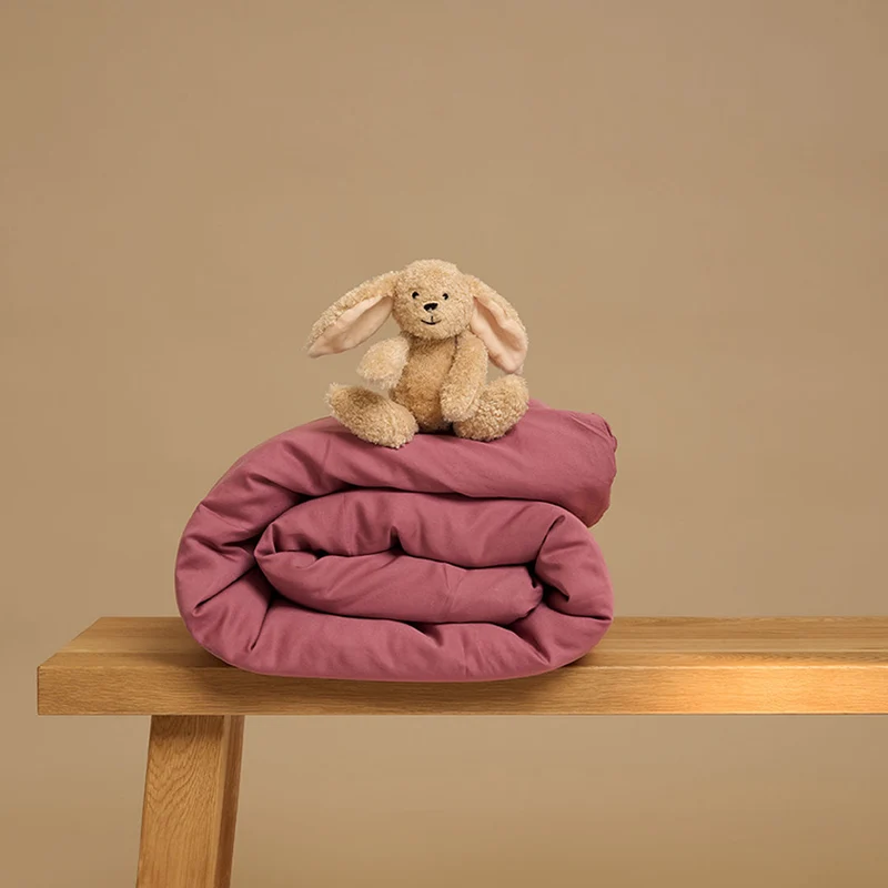 Coco & Cici - Kids - TENCEL Twill Dekbedovertrek Dusty Rose - 100x135 (zonder kussensloop)