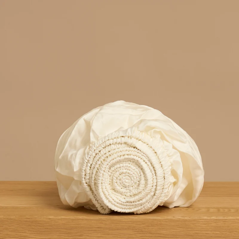 Coco & Cici - TENCEL - Sateen Hoeslaken Off White - 200x200x30