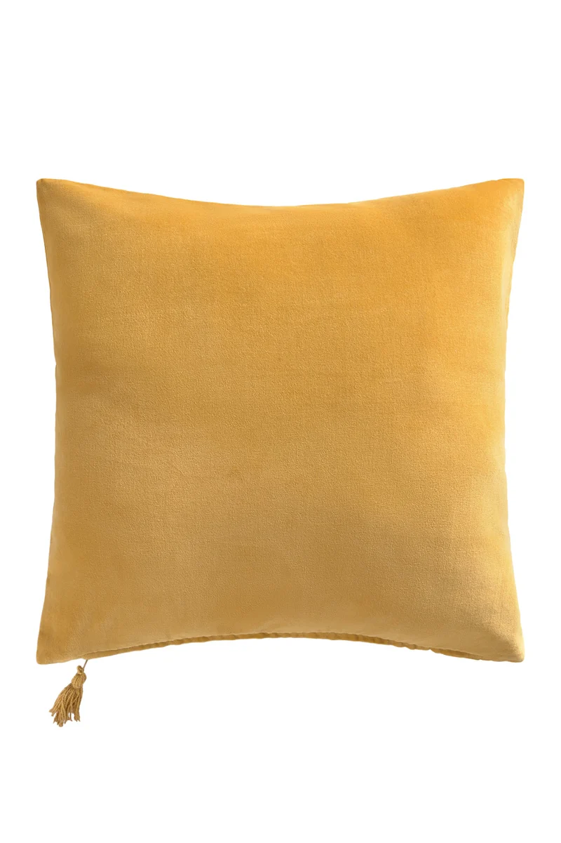 Calma House Kussenhoes Velour - Mosterd - 45x45