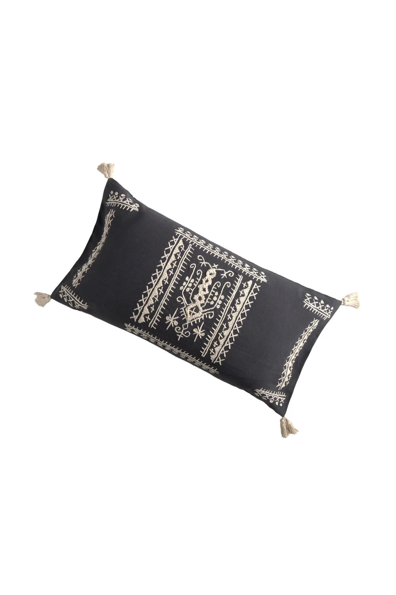 Calma House Kussenhoes Traste - Donkergrijs - 30x60
