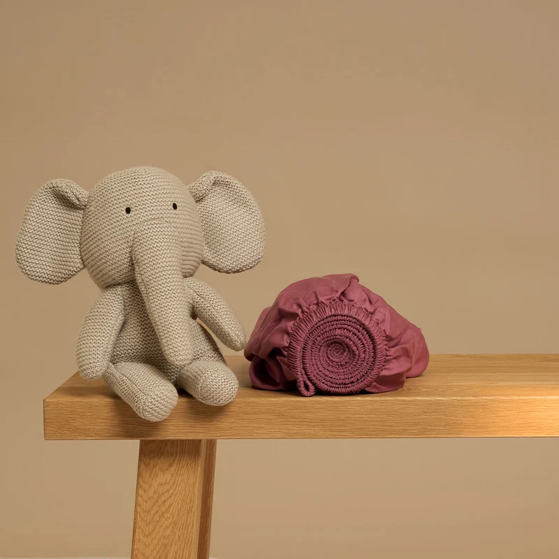 Coco & Cici - Kids - Hoeslaken TENCEL Twill Dusty Rose - 60x120x15